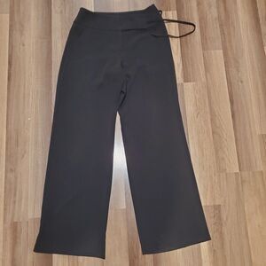 Coast black wide leg side tie lightweight dress pants size 6